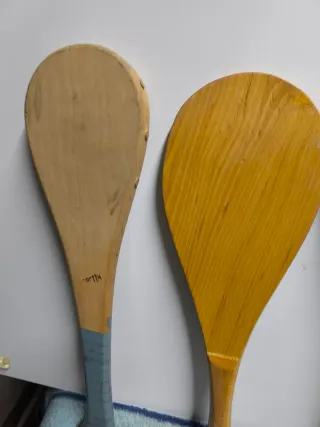 Palas de frontón vintage madera