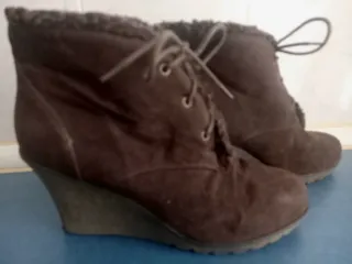 Botines marrones oscuro N°38