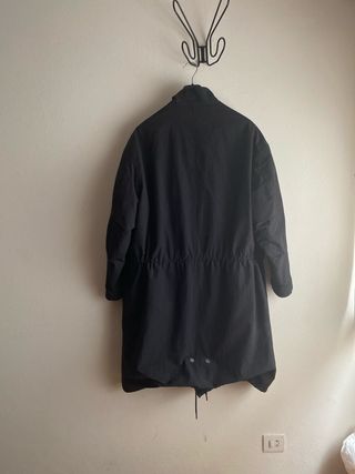 Gabardina Zara Negra Hombre