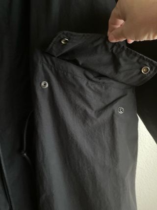 Gabardina Zara Negra Hombre