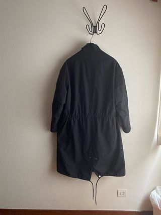 Gabardina Zara Negra Hombre