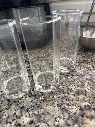 Set 3 Vasos Altos Transparentes