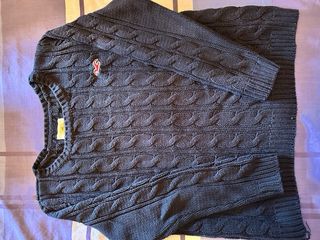 Jersey Hollister punto nudos azul Talla L