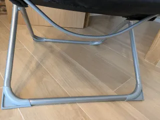 Hamaca/Silla Plegable Jardín Negra