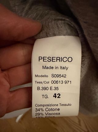 Cardigan Peserico Grigio Taglia Unica