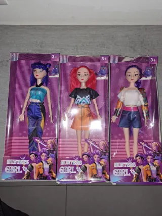 Set 3 Bambole K-pop Demon Hunters