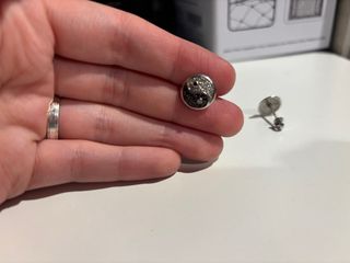 Pendientes Yin Yang Plata y Negro