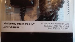 Cargador Coche BlackBerry Micro USB 12V