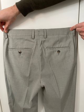 Traje Mango Verde Talla 48 Chaqueta / 38 Pantalón