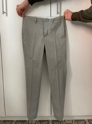 Traje Mango Verde Talla 48 Chaqueta / 38 Pantalón