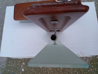 Applique legno e vetro