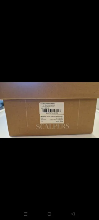 Zapatillas Scalpers Beige y Gris