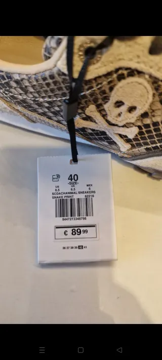 Zapatillas Scalpers Beige y Gris