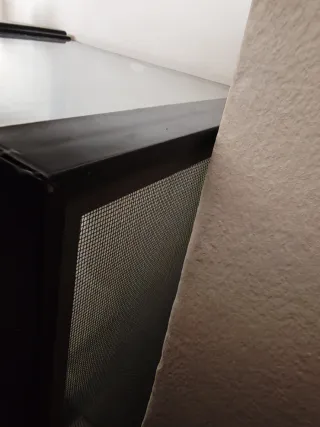 Terrario de cristal con tapa de rejilla