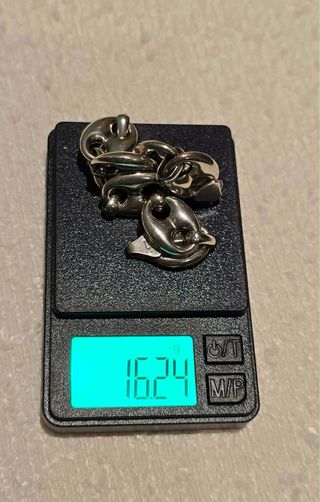 Pulsera de plata de ley de calabrotes