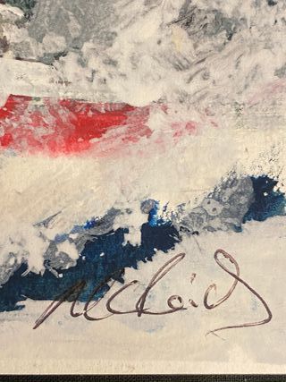 Cuadro Original Marina - Barco en el Mar