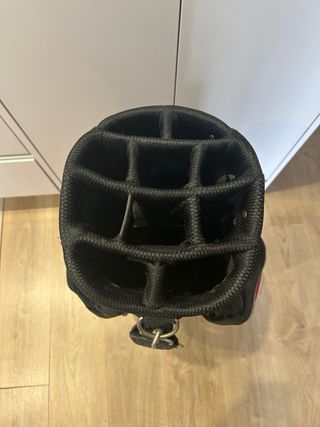 Bolsa de palos de golf Boomerang negra y roja