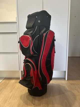 Bolsa de palos de golf Boomerang negra y roja