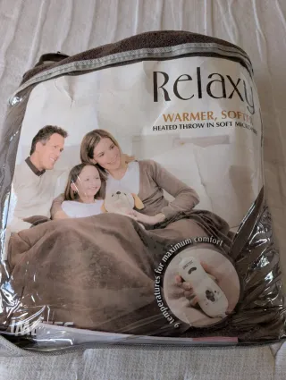Manta Eléctrica Relaxy Caliente Suave