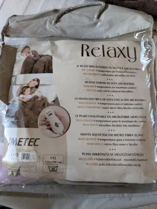 Manta Eléctrica Relaxy Caliente Suave