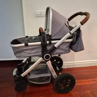 Carrito bebé 4 en 1 gris