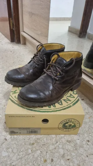 Botas piel Panama Jack Marrón Talla 39