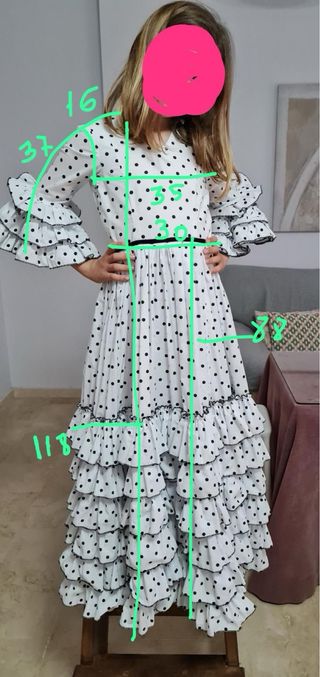 Traje de flamenca para niña