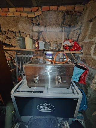 Freidora Profesional Doble de gas. MALKA