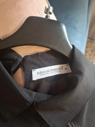 Vestido elegante floral negro multicolor