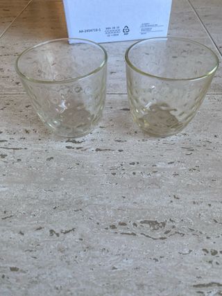 Set de 8 vasos de cristal Ikea