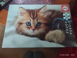 Puzzle Educa 200 piezas gatito