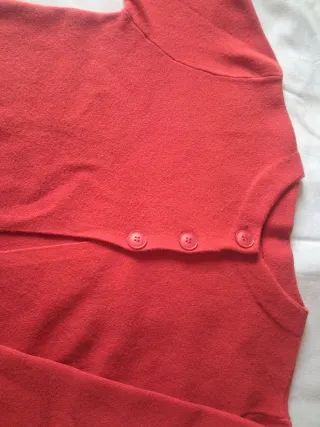 Chaqueta de punto roja