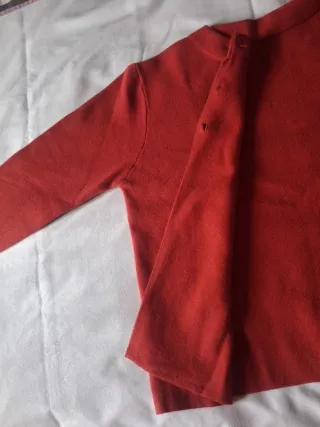 Chaqueta de punto roja
