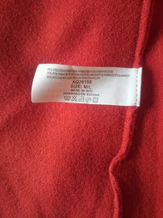 Chaqueta de punto roja