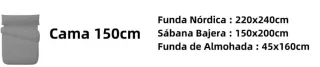 Funda Nórdica Completa 150cm Roja y Negra