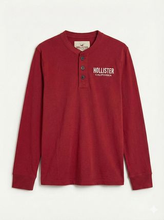 Polo Hollister Manga Larga Talla L