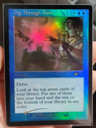 Dig Through Time FOIL MTG Carta Mágica