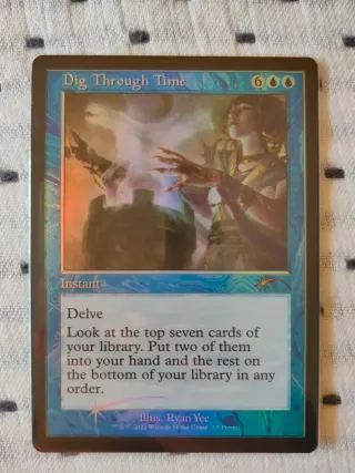 Dig Through Time FOIL MTG Carta Mágica
