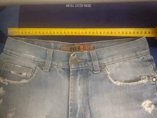 Shorts jeans OVER-D strappati