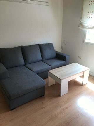 Sofá chaise longue gris 2,15m Reversible