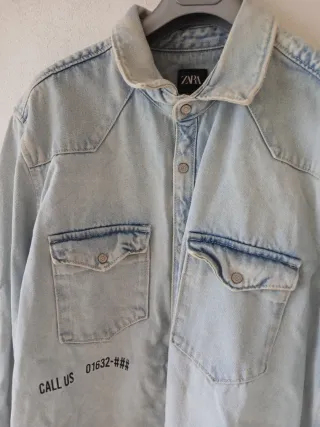 Giacca Jeans Zara Donna Tg. L