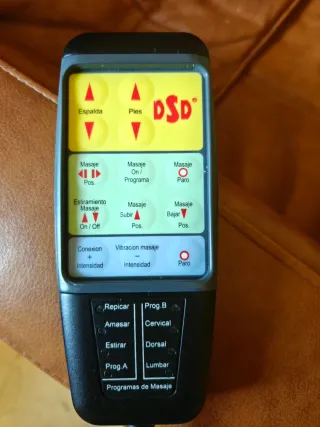 Sillón Masaje Cuero Marrón 5 Programas