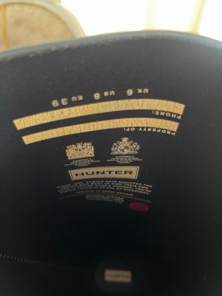 Botas de agua altas Hunter azul