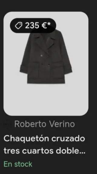 Chaquetón marinero hombre L Lana NUEVO