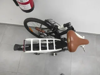 Bicicleta blanca plegable Boomerang PS50 aluminio