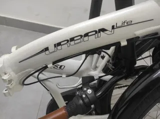 Bicicleta blanca plegable Boomerang PS50 aluminio