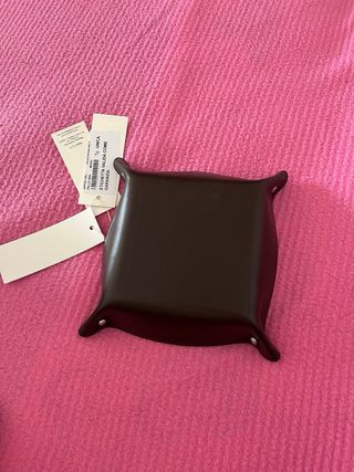 Svuotatasche in pelle color moro