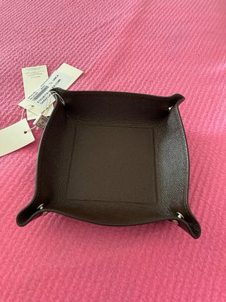 Svuotatasche in pelle color moro