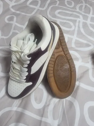 Botines Bershka Hombre Blanco y Gris