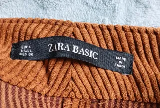 Pantalón corto pana Zara T. L